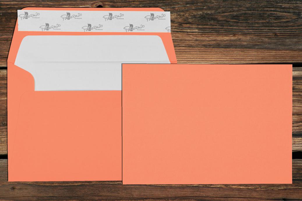 Briefhüllen mit Seidenfutter B6 125x176 mm Haftklebend Coral gerippt 100 g/qm